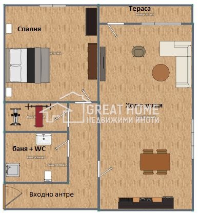 In vendita  1 camera da letto Targovishte , Tsentar , 58 mq | 16374475 - Immagine [3]