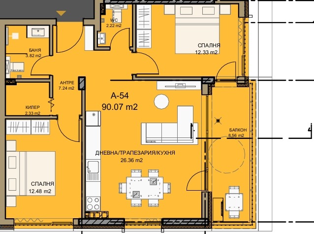 Na prodej  2 ložnice Sofia , Gradina , 102 m2 | 31365412 - obraz [5]