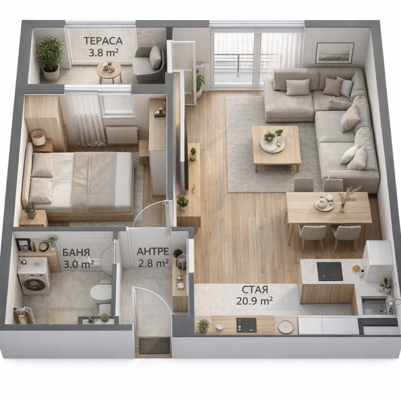 Продава МНОГОСТАЕН, гр. Пловдив, Център, снимка 2 - Апартаменти - 52844751