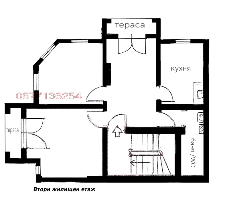 Продава ЕТАЖ ОТ КЪЩА, гр. Велинград, област Пазарджик, снимка 5 - Етаж от къща - 47308288