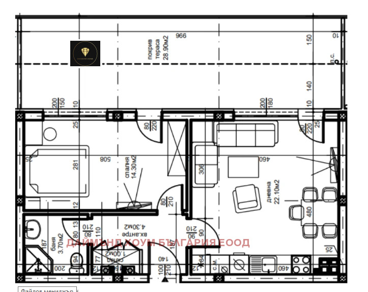 For Sale  1 bedroom Plovdiv , Yuzhen , 92 sq.m | 68719917 - image [2]