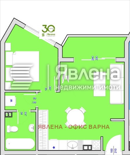 Продаја  1 спаваћа соба регион Варна , Бјала , 57 м2 | 30742063 - слика [3]