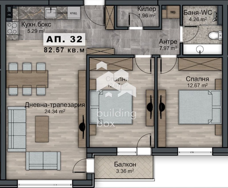 Продава 3-СТАЕН, гр. София, Овча купел 2, снимка 3 - Aпартаменти - 49315142