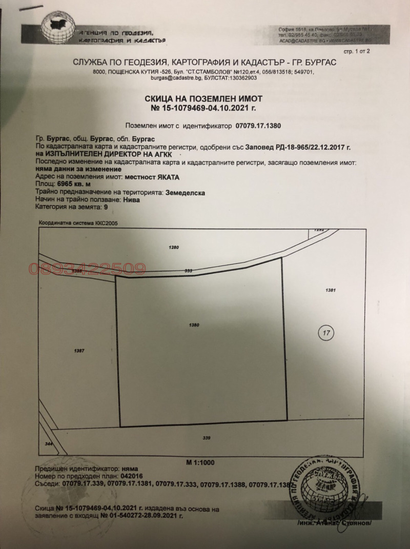 Продава ПАРЦЕЛ, гр. Бургас, Рудник, снимка 8 - Парцели - 52904857