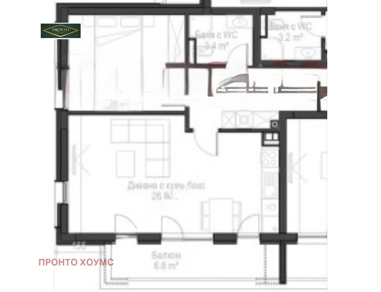Продава 2-СТАЕН, гр. София, Кръстова вада, снимка 3 - Апартаменти - 53726021