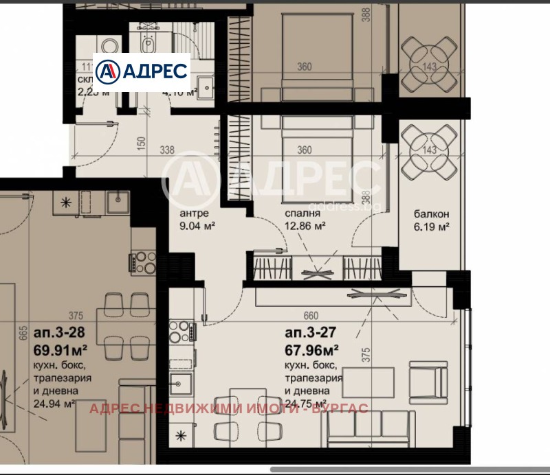 Продается  1 спальня Бургас , Изгрев , 79 кв.м | 15266335 - изображение [5]