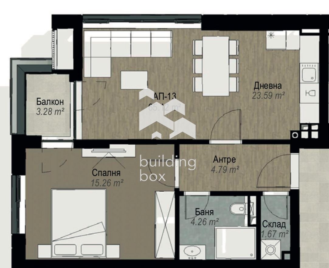 Продава 2-СТАЕН, гр. София, Витоша, снимка 5 - Апартаменти - 55617104