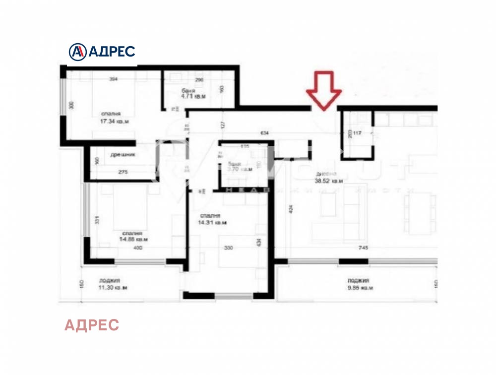 Продава МНОГОСТАЕН, гр. Варна, Гранд Мол, снимка 7 - Апартаменти - 53901565
