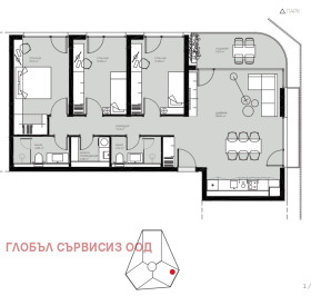 3+ chambres Ovtcha koupel, Sofia 1