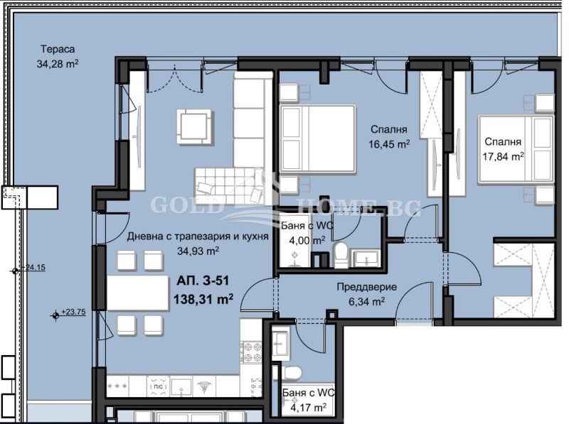 Продава 3-СТАЕН, гр. Пловдив, Христо Смирненски, снимка 11 - Апартаменти - 53411323