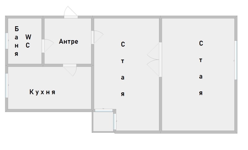 Продаја  1 спаваћа соба Софија , Центар , 66 м2 | 82351459 - слика [2]