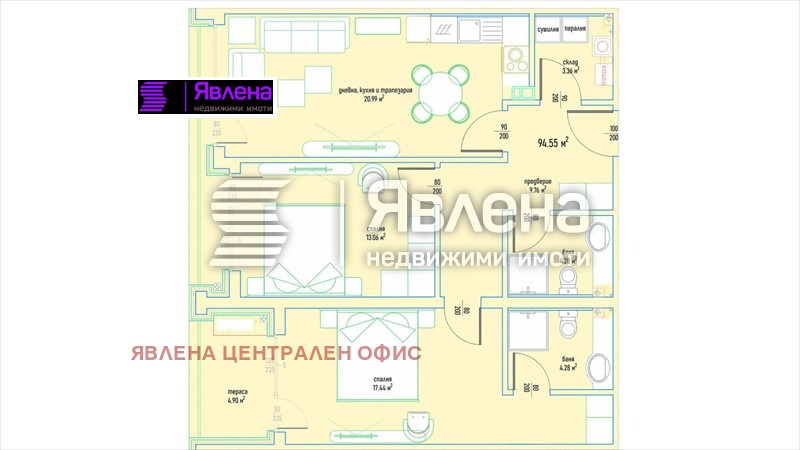 Продава 3-СТАЕН, гр. София, Малинова долина, снимка 5 - Aпартаменти - 48605614