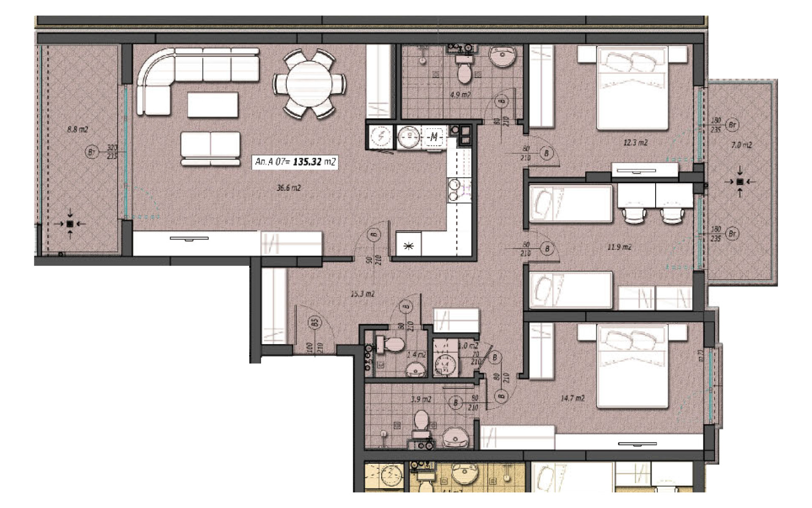 Продава 4-СТАЕН, гр. София, Овча купел 2, снимка 2 - Апартаменти - 55188103