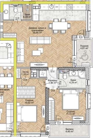 Продава 3-СТАЕН, гр. София, Люлин 8, снимка 5 - Апартаменти - 53267414