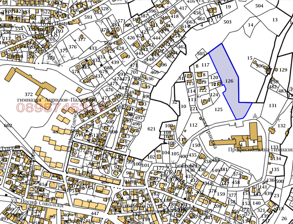 Продава ПАРЦЕЛ, гр. Габрово, Център, снимка 2 - Парцели - 55846357