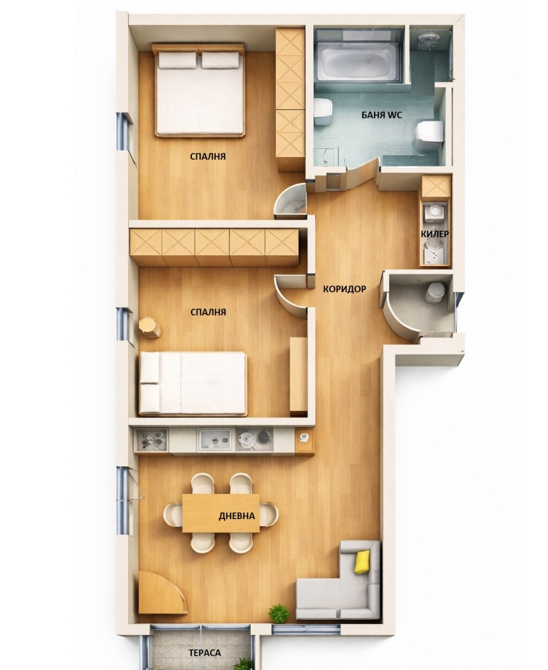 Продава 3-СТАЕН в град Варна, Младост 2 - 94 кв.м / 175 000 € » 342 270.25 лв., ГРИЙН ХОУМ