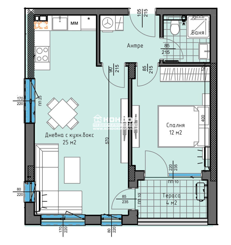 Продава 2-СТАЕН, гр. Пловдив, Кършияка, снимка 3 - Апартаменти - 52646651