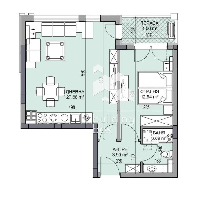 Продава 2-СТАЕН, гр. Пловдив, Гагарин, снимка 2 - Апартаменти - 53106015