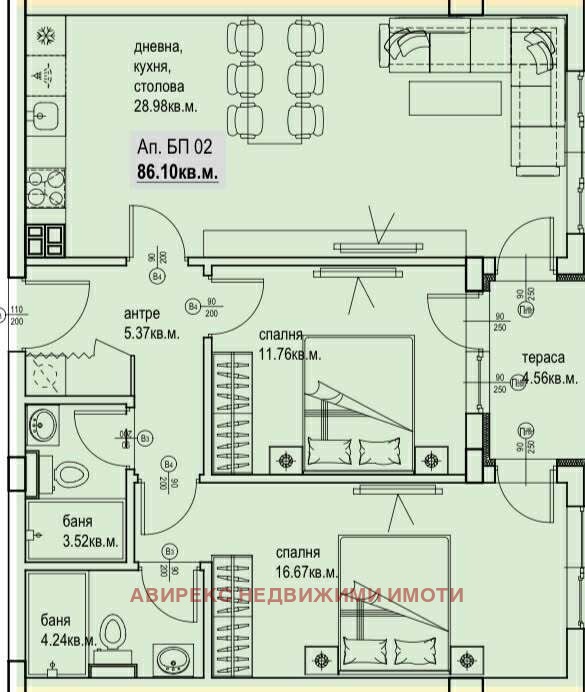 Продава 3-СТАЕН, гр. Пловдив, Кършияка, снимка 2 - Апартаменти - 53174753