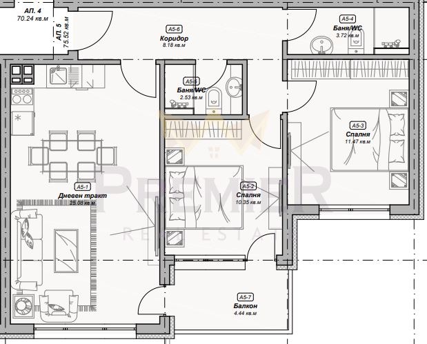 Продава 3-СТАЕН, гр. Варна, Изгрев, снимка 4 - Aпартаменти - 47417639