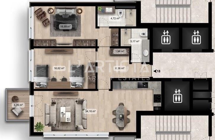 Продава 3-СТАЕН, гр. София, Дружба 2, снимка 2 - Апартаменти - 55104042