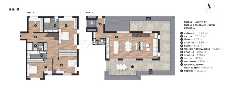 Продаја  3 спаваће собе Софија , Драгалевци , 316 м2 | 32152889 - слика [5]
