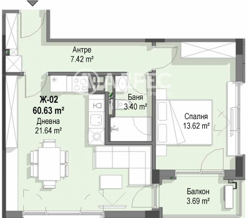 À vendre  1 chambre Sofia , Krastova vada , 65 m² | 48657547 - image [4]