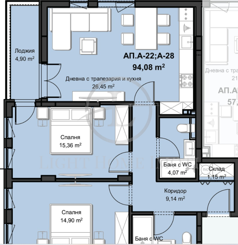 Продава 3-СТАЕН, гр. Пловдив, Христо Смирненски, снимка 4 - Апартаменти - 53278287