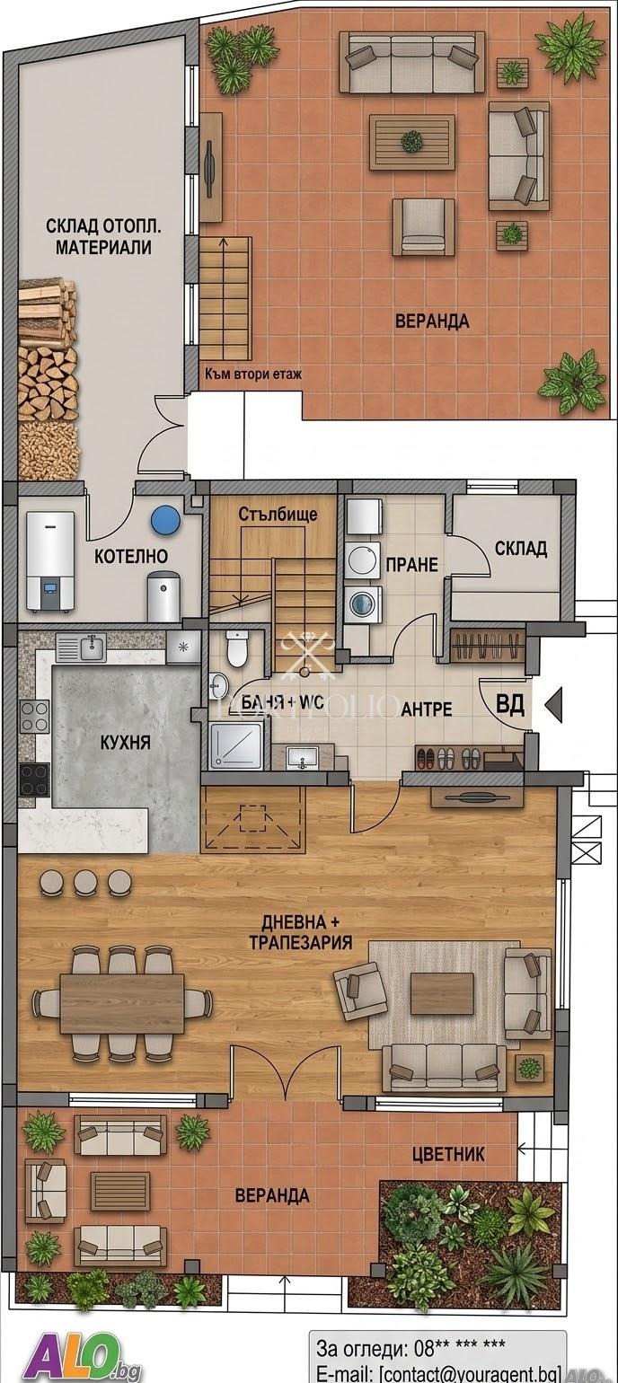 Продава КЪЩА, гр. Бургас, Ветрен, снимка 6 - Къщи - 55728756