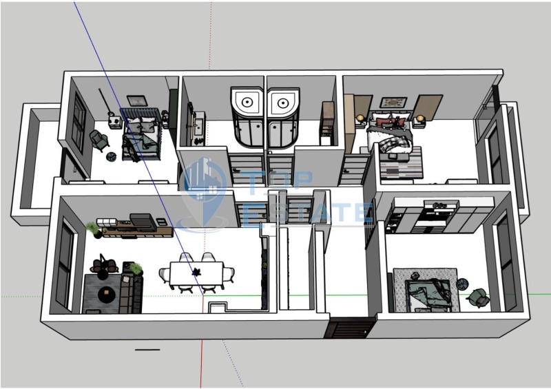 Продава 4-СТАЕН в град Велико Търново, Бузлуджа - 135 кв.м / 168 500 € » 329 557.36 лв., ТОП ЕСТЕЙТ