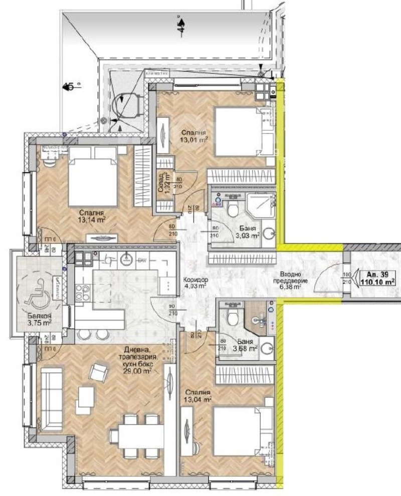 Продава МНОГОСТАЕН в град София, Люлин 8 - 128 кв.м / 262 031 € » 512 488.09 лв., ИМОТЕКА