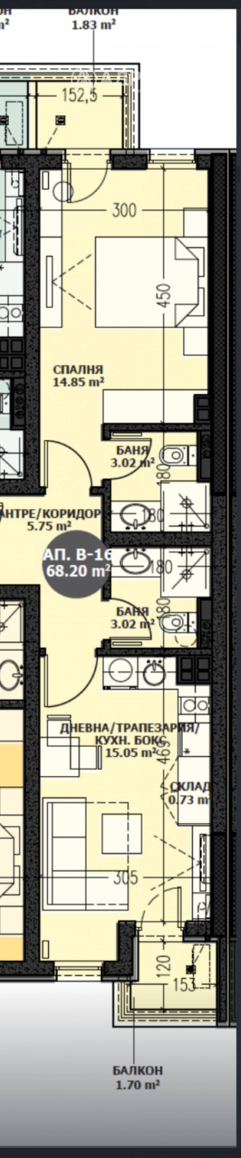 Продава 2-СТАЕН, гр. София, Малинова долина, снимка 4 - Aпартаменти - 48369510