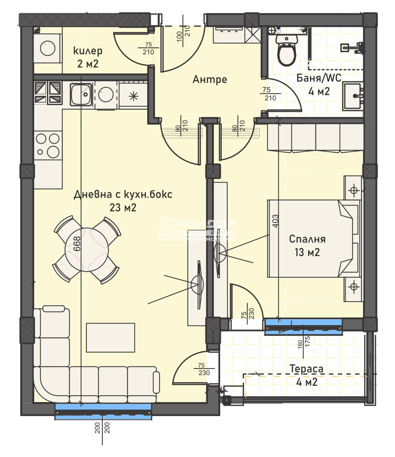 Продава 2-СТАЕН, гр. Пловдив, Кършияка, снимка 5 - Апартаменти - 52810363