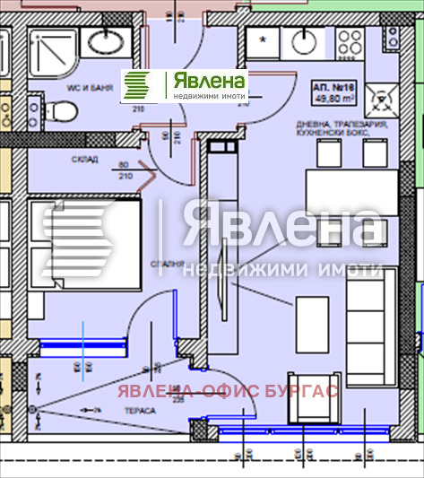 Продава  2-стаен област Бургас , гр. Поморие , 59 кв.м | 56530770