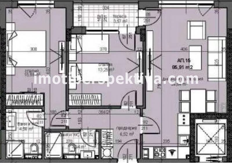 Продава 3-СТАЕН, гр. Пловдив, Тракия, снимка 6 - Апартаменти - 44513592
