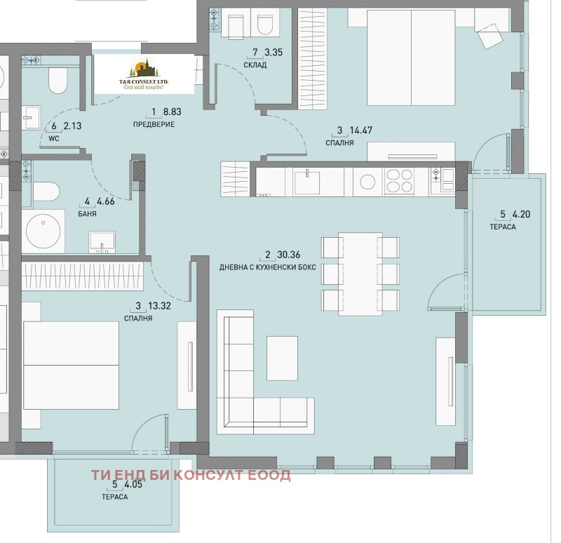 Na sprzedaż  2 sypialnie Sofia , Malinowa dolina , 120 mkw | 85772888 - obraz [3]