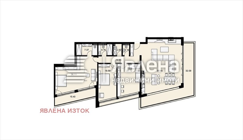 Till salu  3 sovrum Sofia , Simeonovo , 267 kvm | 45457809 - bild [16]