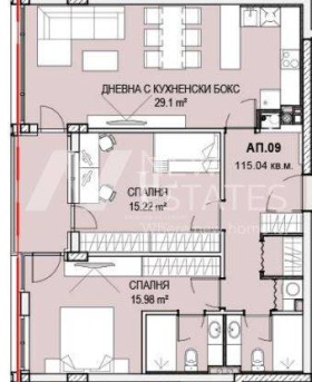2 chambres Krastova vada, Sofia