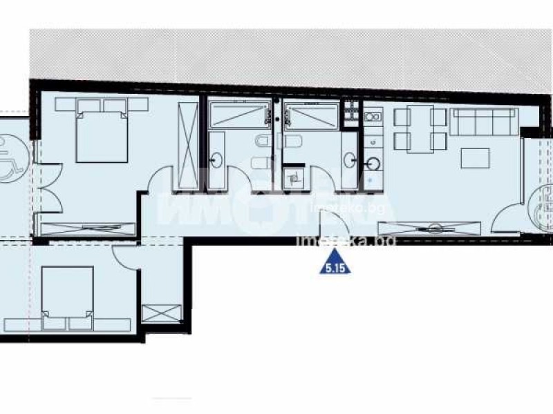 Продава 3-СТАЕН, гр. София, Център, снимка 3 - Апартаменти - 46962128