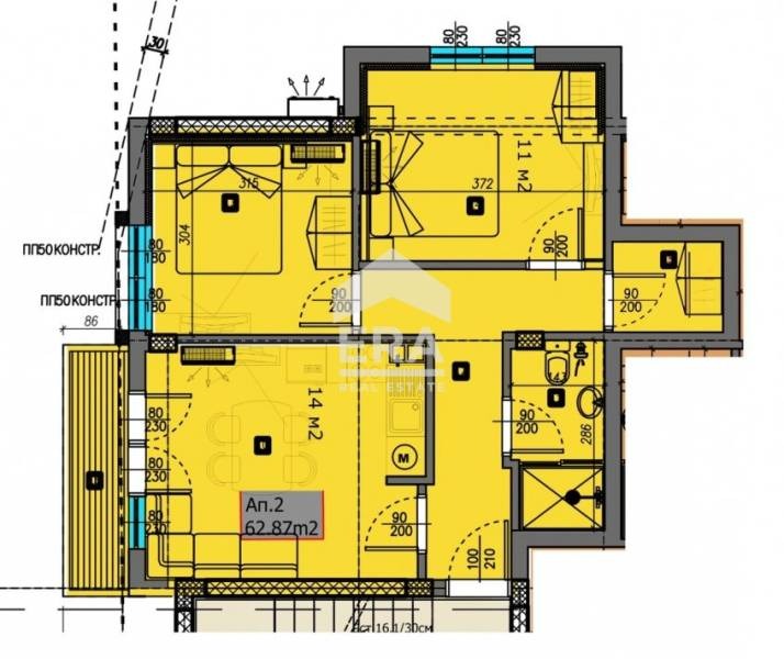 Продава  3-стаен град Варна , Виница , 70 кв.м | 64612236 - изображение [3]