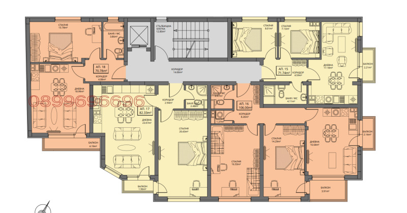 Продава  2-стаен град София , Левски В , 82 кв.м | 24069831