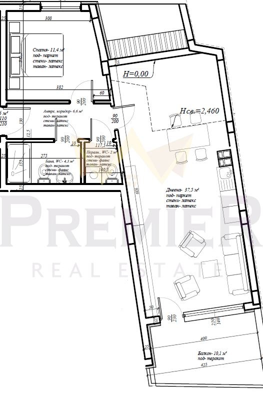 Te koop  1 slaapkamer Varna , Gratska machala , 100 m² | 63086137 - afbeelding [2]