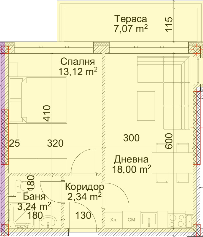 Продава 2-СТАЕН, гр. Благоевград, Струмско, снимка 3 - Aпартаменти - 48972261