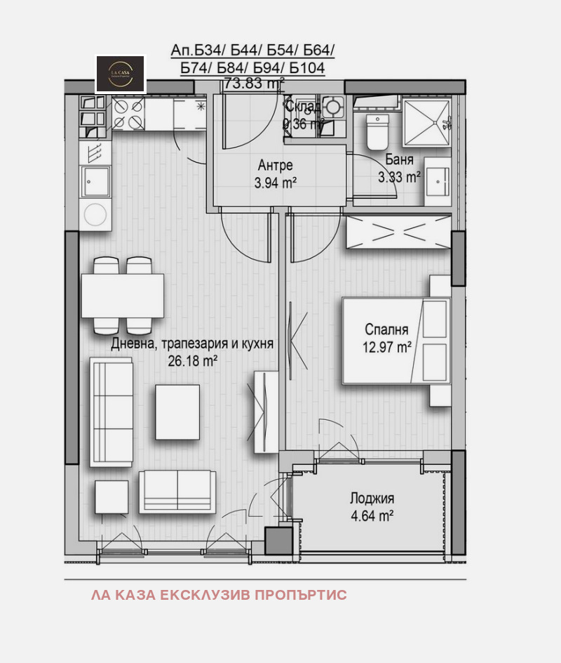 À venda  1 quarto Sofia , Vitocha , 74 m² | 59006717