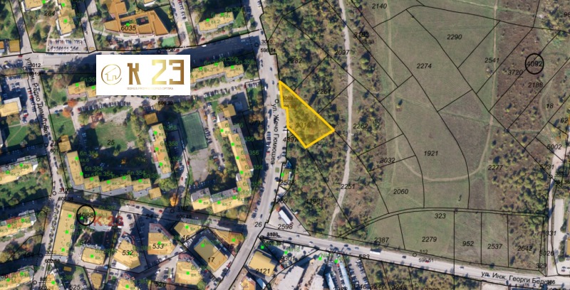 Продава ПАРЦЕЛ в град София, Младост 3 - 2075 кв.м / 257 970 € » 504 545.47 лв., К 23