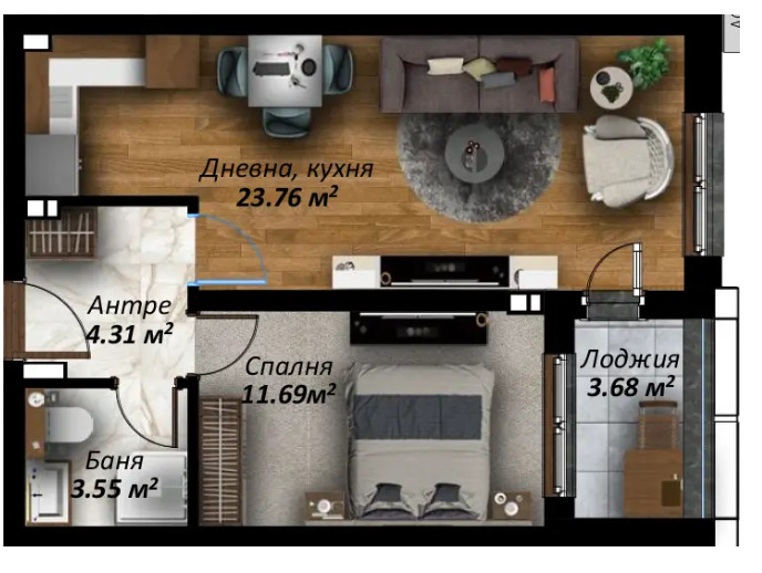Продава 2-СТАЕН, гр. Стара Загора, Аязмото, снимка 2 - Апартаменти - 52874652