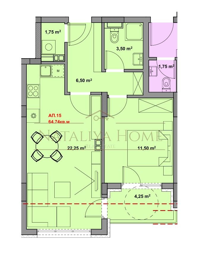 Продава 2-СТАЕН, гр. Бургас, Сарафово, снимка 2 - Апартаменти - 53234898