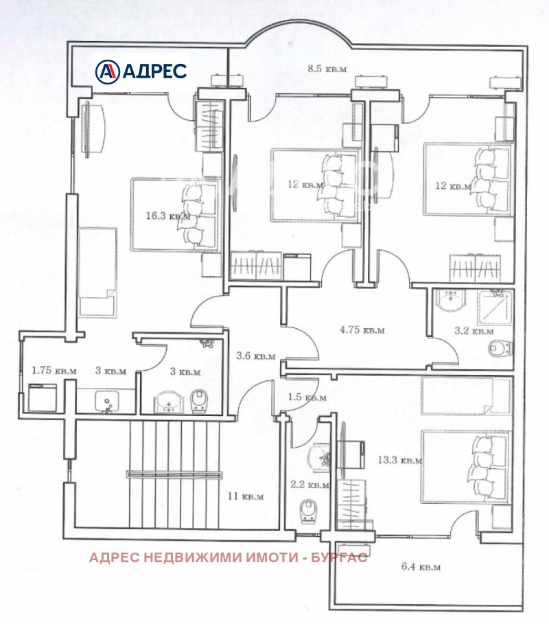 Продава 3-СТАЕН, гр. Поморие, област Бургас, снимка 2 - Aпартаменти - 48895446