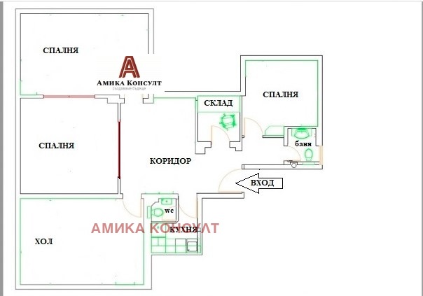 Продава 4-СТАЕН, гр. София, Център, снимка 15 - Апартаменти - 53160618