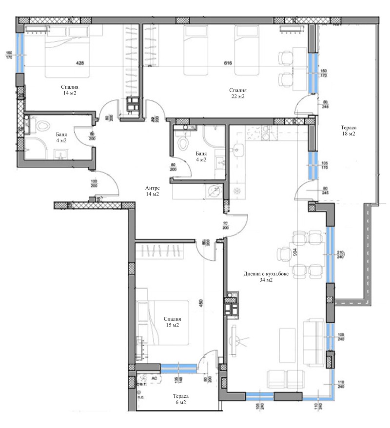 Til salg  3+ soveværelse Plovdiv , Vastanicheski , 187 kvm | 88978712 - billede [4]